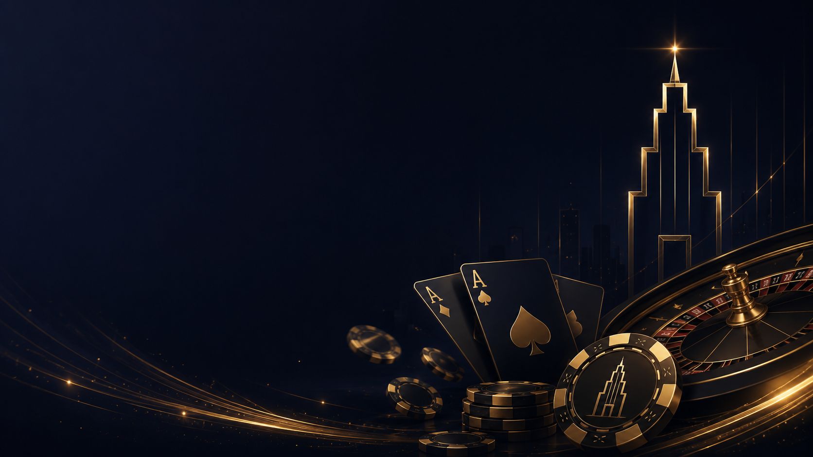 Karty, żetony i ruletka pod latarnią Tower Casino