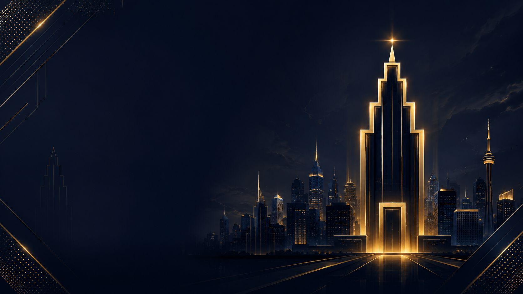 Wieżowiec Tower Casino górujący nad nocną panoramą miasta